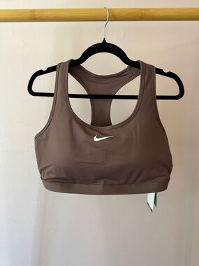 NWT Nike Mauve Racerback Dri-FIT Sports Bra, Size 1X
